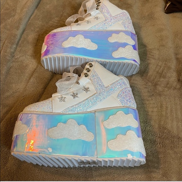 YRU Qozmo Sky Sky Cloud Platform Sneakers Shoes 6 - Picture 5 of 13